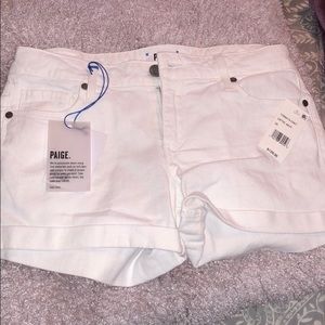 White Paige Shorts